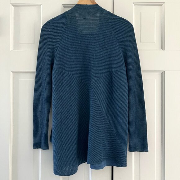 Eileen Fisher open front cardigan & matching tank - Picture 3 of 8